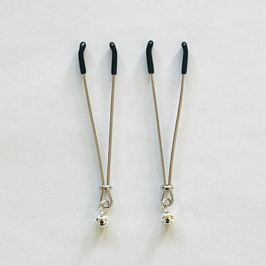 Minimalist Spring Nipple Clips – Stainless Steel Design with Optional Bells