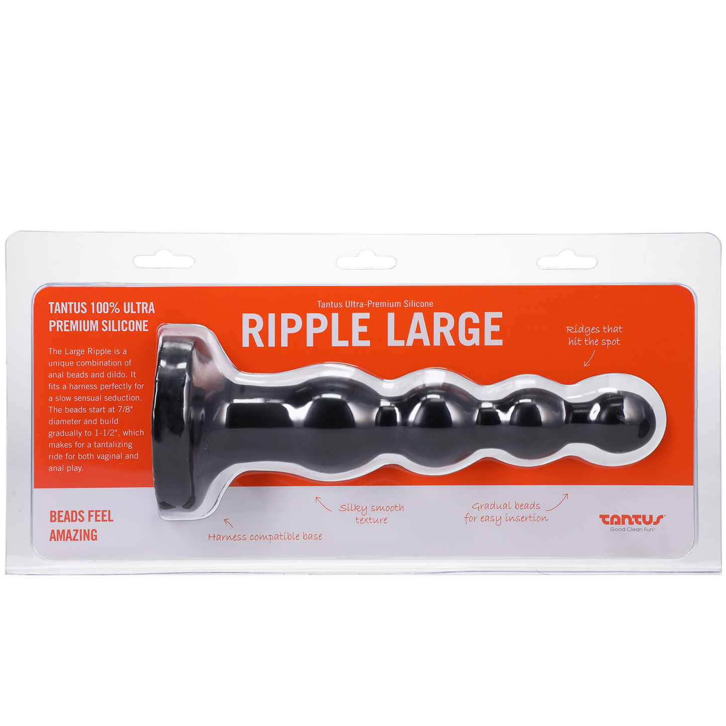 Tantus Large Ripple Silicone Plug
