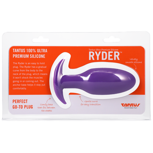 Tantus Ryder Silicone Butt Plug – Smooth tapered design with anchor base for comfortable anal wear