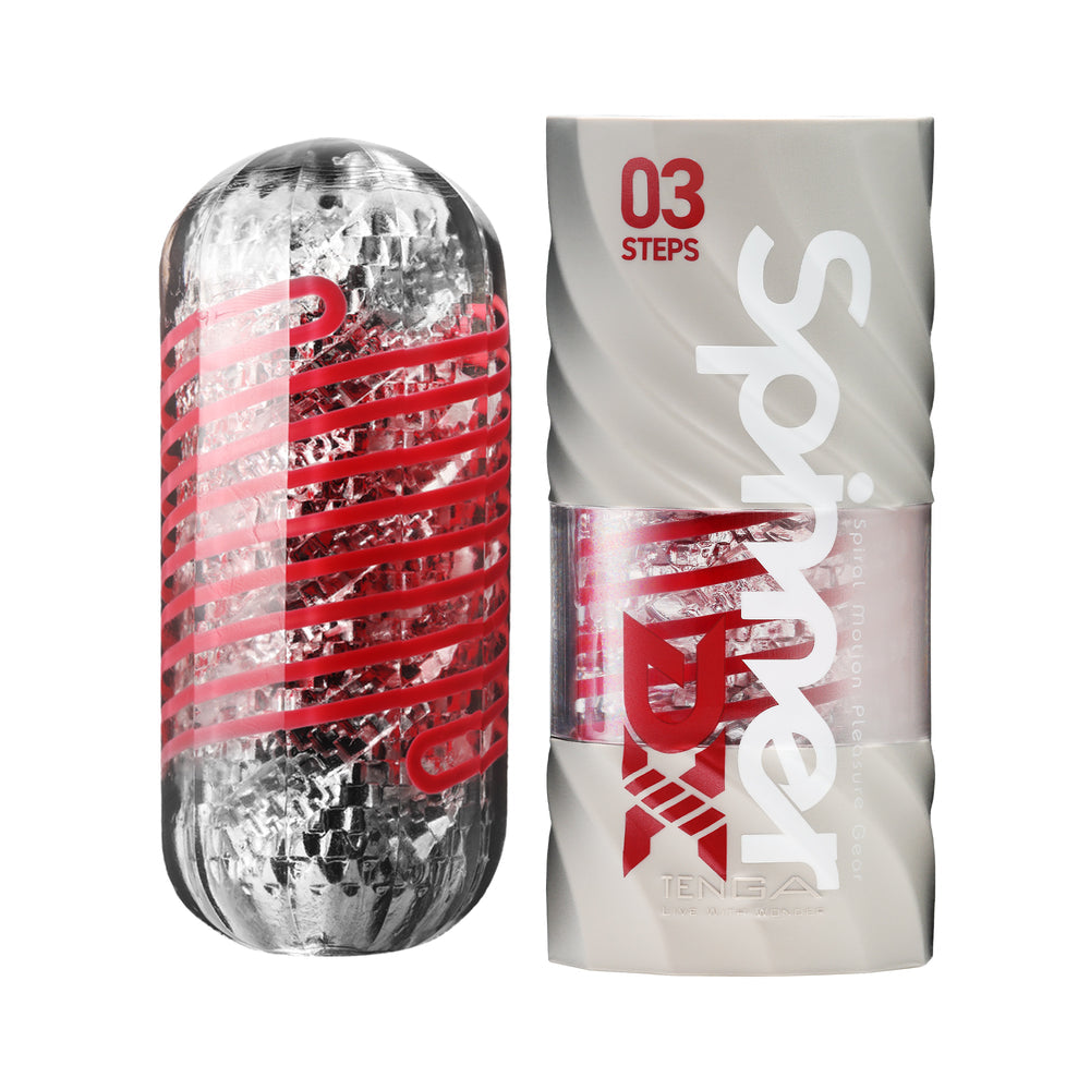 TENGA SPINNER DX 03 stroker with step textures