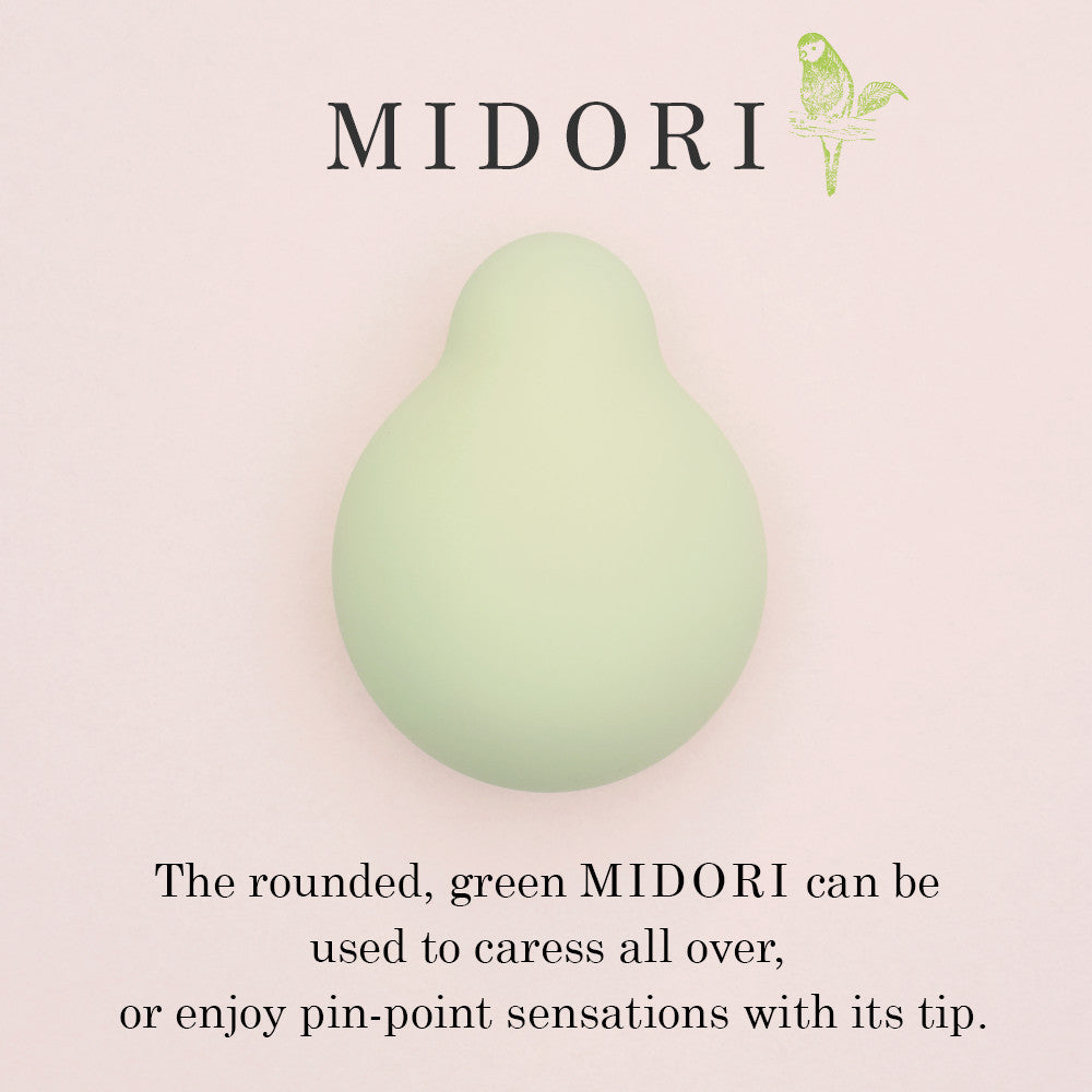 Iroha Midori green vibrator with rounded design