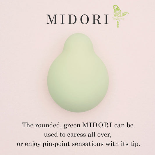 Iroha Midori green vibrator with rounded design