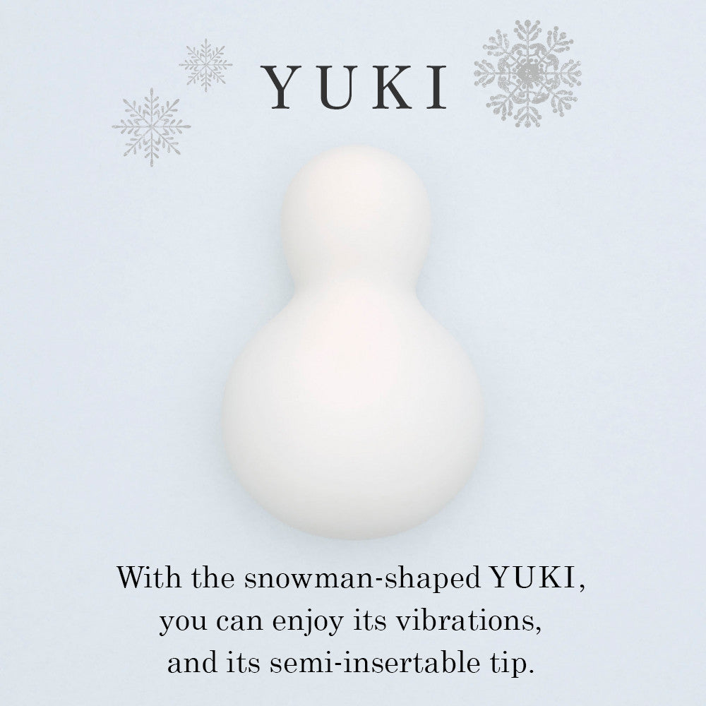 Iroha Yuki vibrator in white with rounded tip