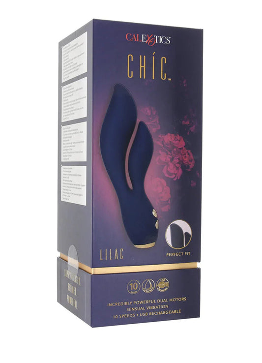 CalExotics Chíc Lilac Rechargeable Rabbit – Flexible Waterproof Dual Vibrator | PurpleNight.ca