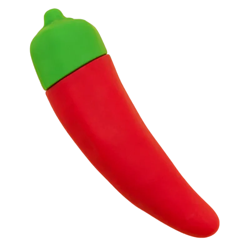 Emojibator Chili Pepper Vibrator – Red Flexible Bullet Vibe | PurpleNight.ca
