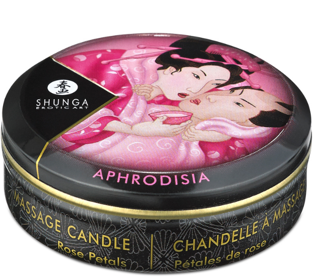 Shunga Massage Candle Rose Petals 1 oz