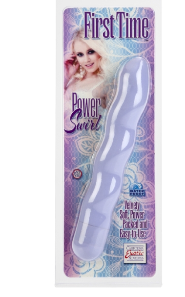 CalExotics First Time Power Swirl Purple – Textured Beginner Vibrator | PurpleNight.ca