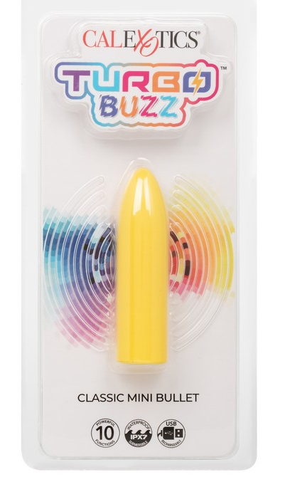 CalExotics Turbo Buzz Classic Mini Bullet Yellow