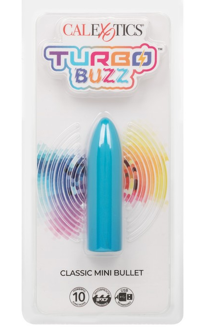 CalExotics Turbo Buzz Classic Mini Bullet Blue