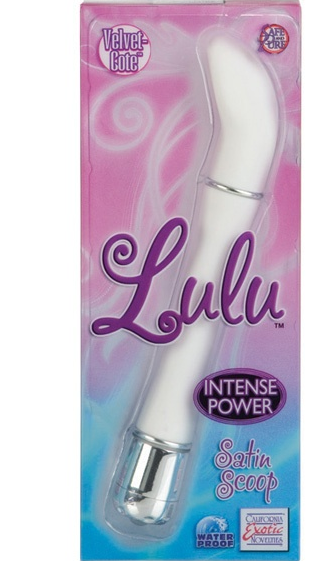 CalExotics Lulu Satin Scoop – White Compact 2-Speed Vibrator | PurpleNight.ca