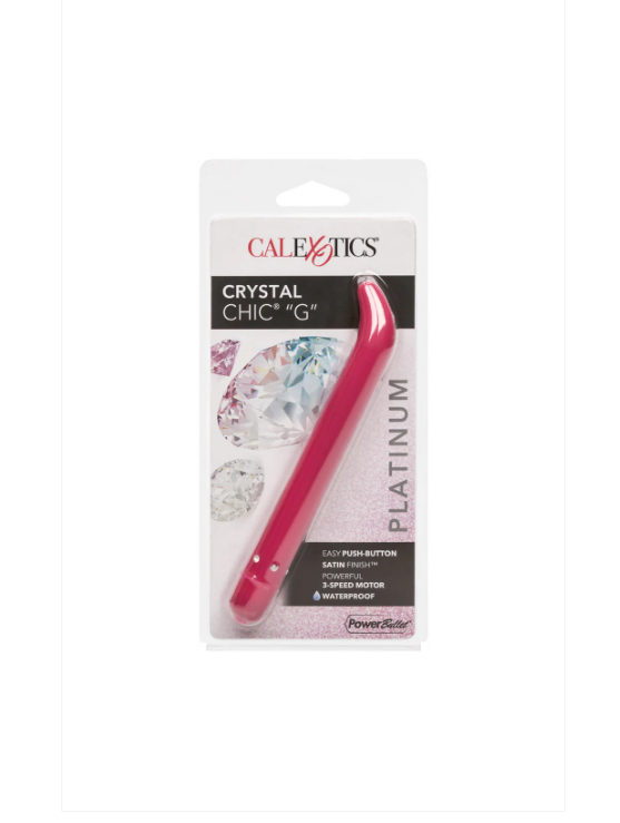 CalExotics Platinum Crystal Chic G-Spot Vibrator – Waterproof Non-Phallic Design | PurpleNight.ca