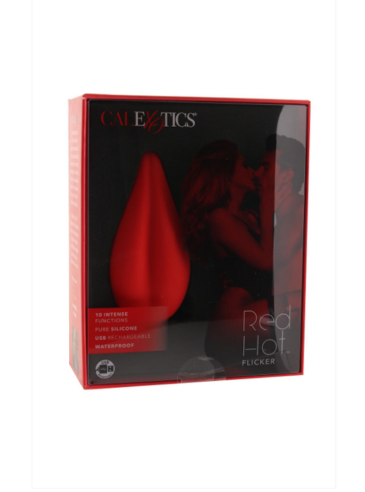 CalExotics Red Hot Flicker – Silicone Tongue Vibrator in Red | PurpleNight.ca