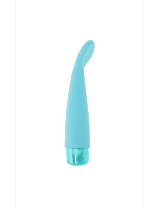 CalExotics Eden Silicone Scoop Vibe – Teal Rechargeable Waterproof Vibrator | PurpleNight.ca