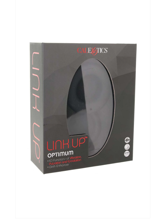 CalExotics Link Up Optimum Vibrating Ring Set – Black with Dual Silicone Rings