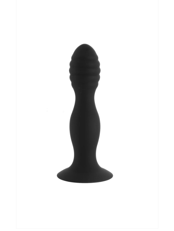 CalExotics Silicone Ribbed Anal Stud Probe