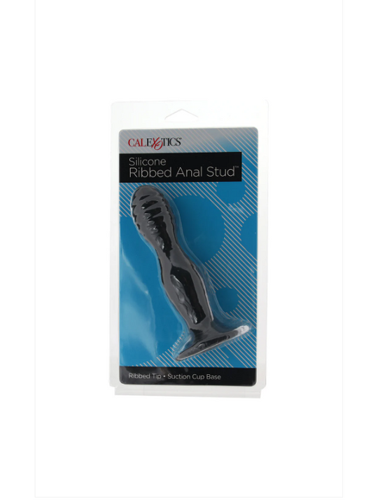 CalExotics Silicone Ribbed Anal Stud Probe