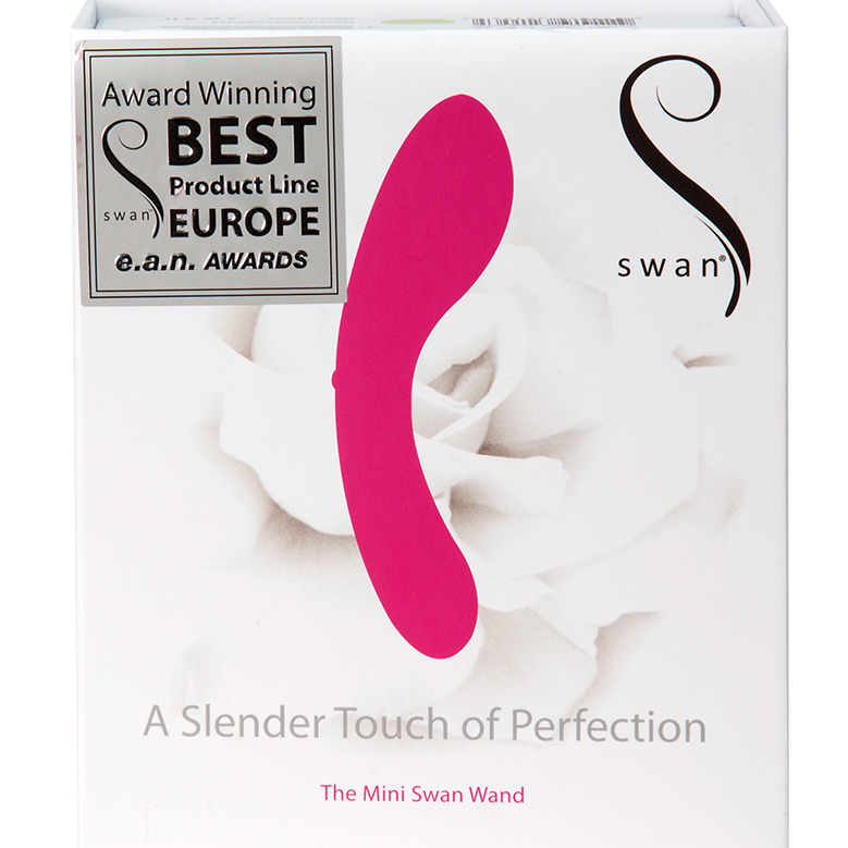 Swan Mini Wand – Compact Silicone Power Vibe with Press & Hold Control