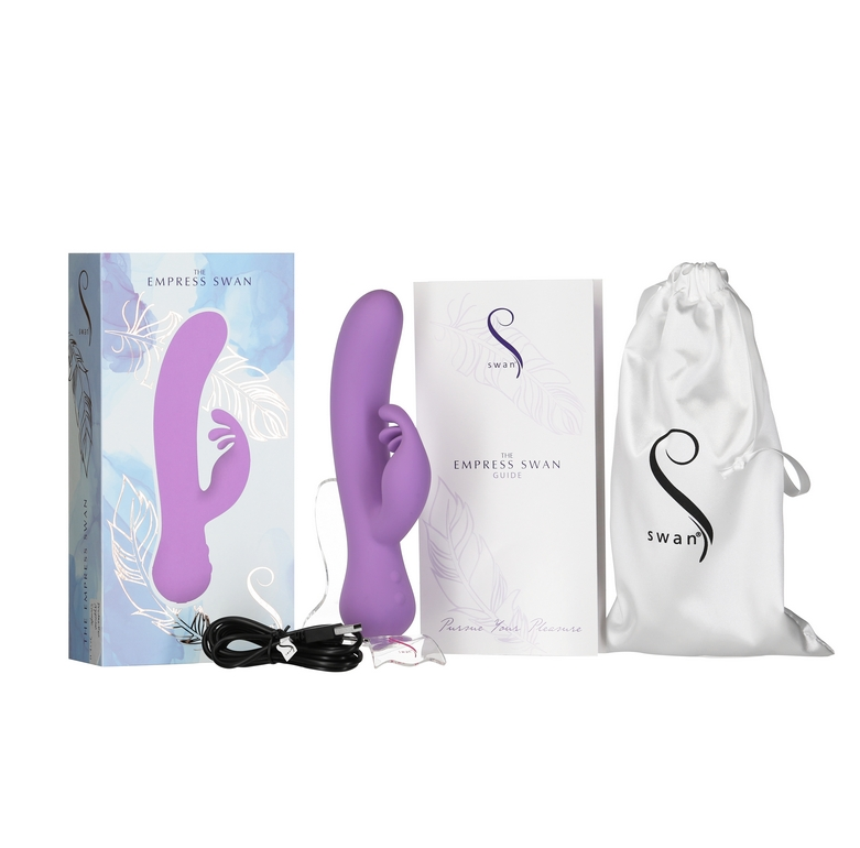 BMS Empress Swan Lavender – Seamless Dual Vibrator with G-Spot & Clitoral Stimulation