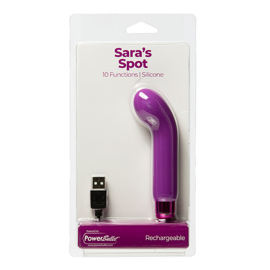BMS Sara’s Spot 4" Bullet – Compact G-Spot Vibrator with Curved Silicone Sleeve