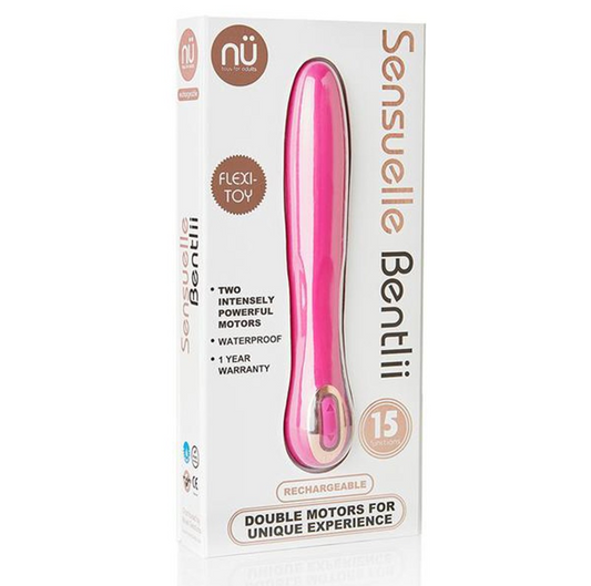 nü Sensuelle Bentlii Vibrator – Magenta Flexible Dual Motor Rechargeable Vibe