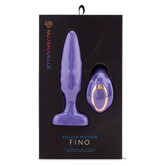 nü Sensuelle Fino Slim Plug – Rechargeable roller motion anal plug with remote control
