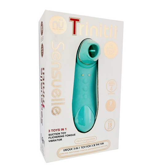 nü Sensuelle Trinitii – 3-in-1 vibrator with suction, flickering tongue, and vibration