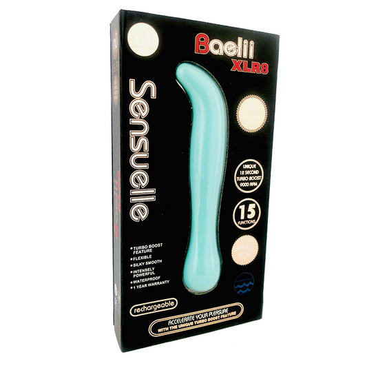 nü Sensuelle Baelii XLR8 – Curved G-spot vibrator with flexible body and turbo boost vibration