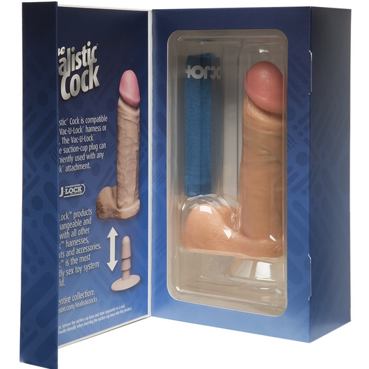 Doc Johnson 6 Realistic Dong Vanilla