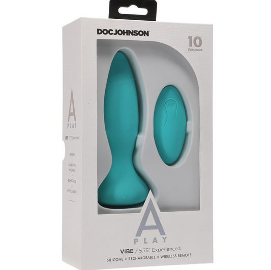 Doc Johnson A-Play Experienced Vibe – Vibrating silicone anal plug with wireless remote