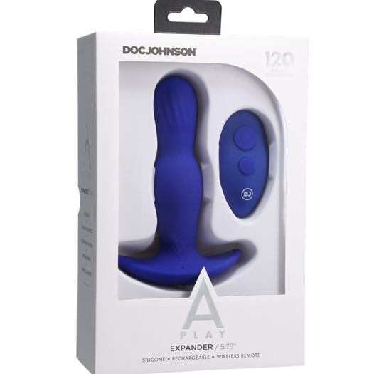 Doc Johnson A-Play Expander – Silicone anal plug with vibration, expansion, and wireless remote