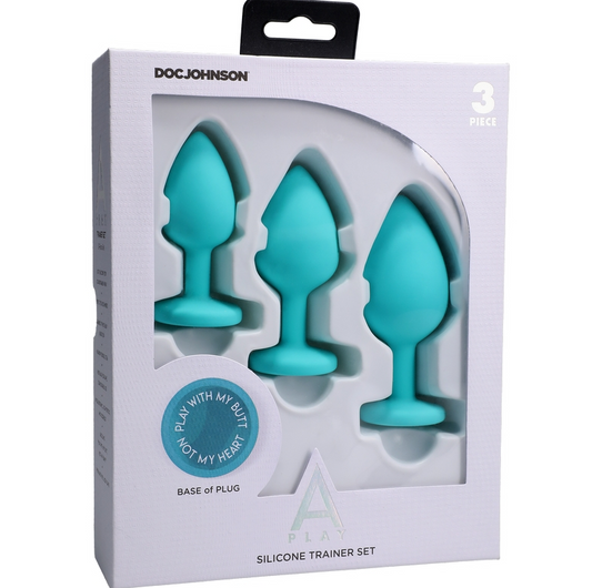 Doc Johnson A-Play Trainer Set – 3-piece silicone butt plug ki