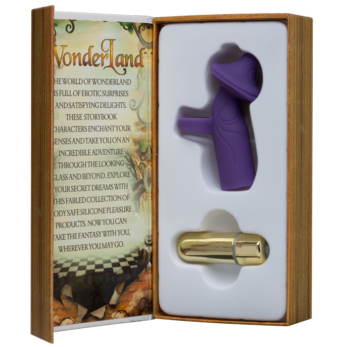 Doc Johnson Wonderland Mystic Mushroom – Mini clitoral massager with silicone cap and 10 functions
