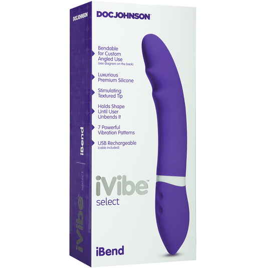 Doc Johnson iVibe Select iBend Purple – Flexible Silicone Vibrator