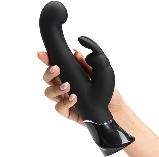 Fifty Shades of Grey Greedy Girl – Rechargeable Silicone G-Spot Rabbit Vibrator with Storage Bag