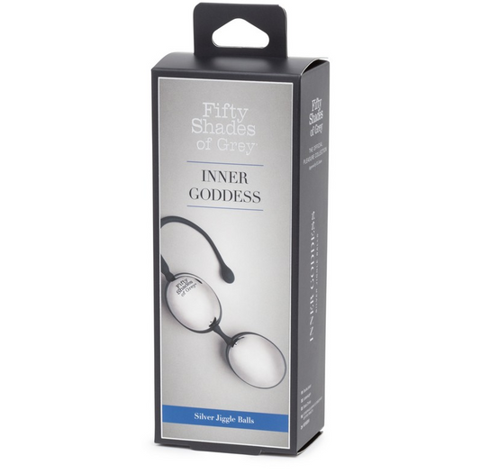 Fifty Shades Inner Goddess Jiggle Balls – Silver Weighted Kegel Balls