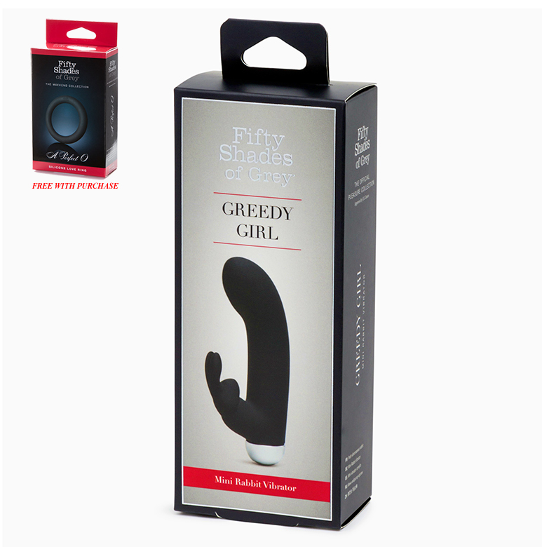 Fifty Shades of Grey Greedy Girl Mini Rabbit – Travel-Sized Rechargeable Dual Stimulator