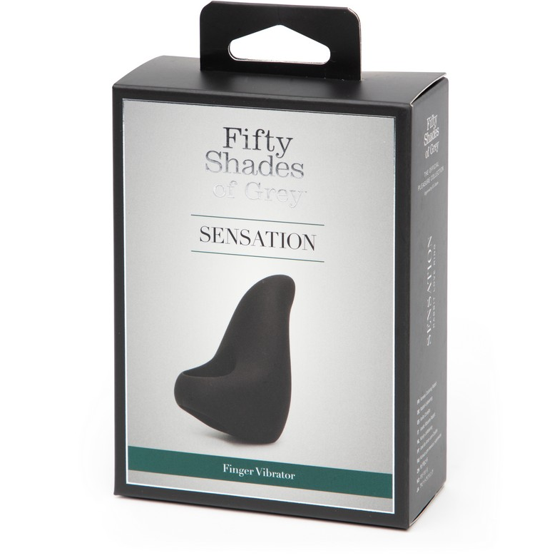 Fifty Shades of Grey Sensation Rechargeable Finger Vibrator – Soft Silicone, 20 Modes
