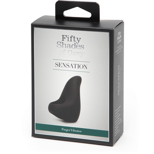 Fifty Shades of Grey Sensation Rechargeable Finger Vibrator – Soft Silicone, 20 Modes