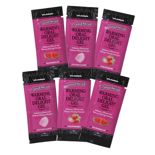 Doc Johnson GoodHead Warming Oral Deleight Gel 6 Pack