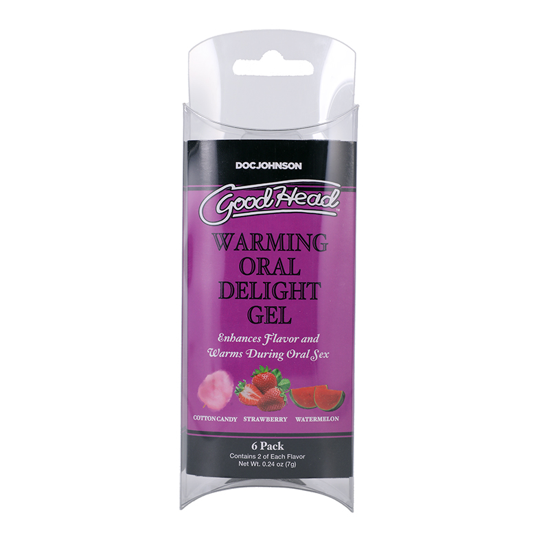 Doc Johnson GoodHead Warming Oral Deleight Gel 6 Pack