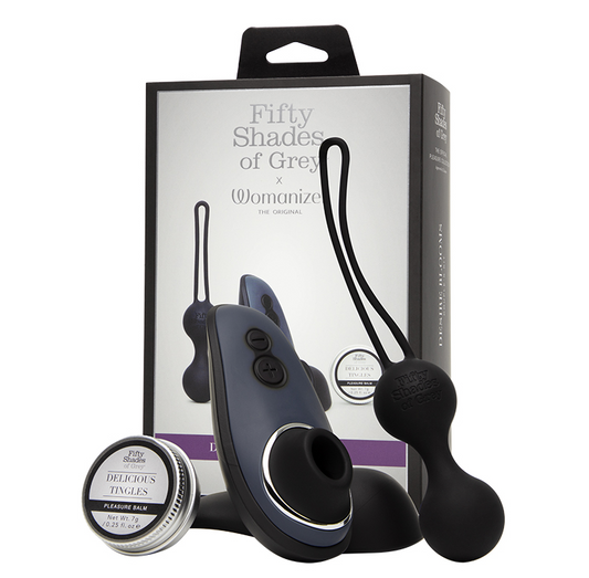 Fifty Shades of Grey Desire Bloom Kit with Womanizer Liberty, Kegel Balls, and Pleasure Balm – PurpleNight.ca