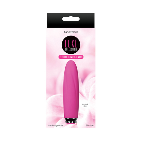 NS Novelties Luxe Compact Vibe – Silicone Mini Vibrator with 7 Modes, Waterproof & USB Rechargeable