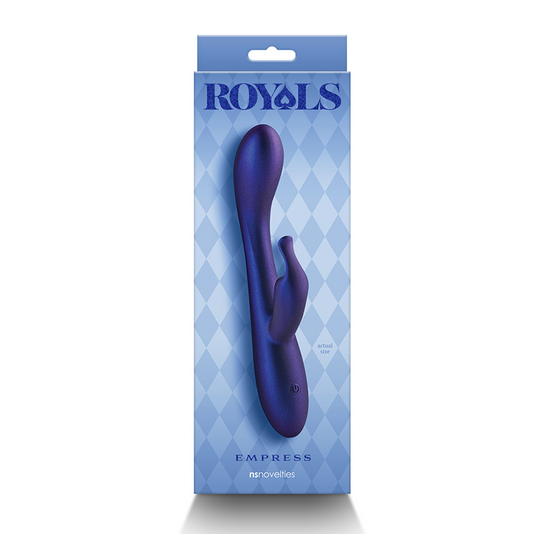 NS Novelties Royals Empress – Metallic Blue Plush Silicone Luxury Vibrator