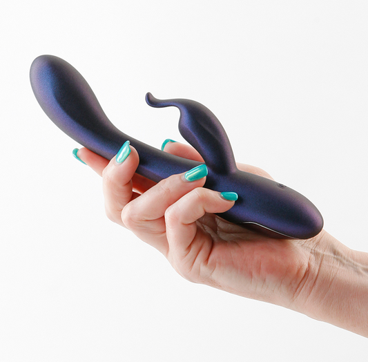 NS Novelties Royals Empress – Metallic Blue Plush Silicone Luxury Vibrator