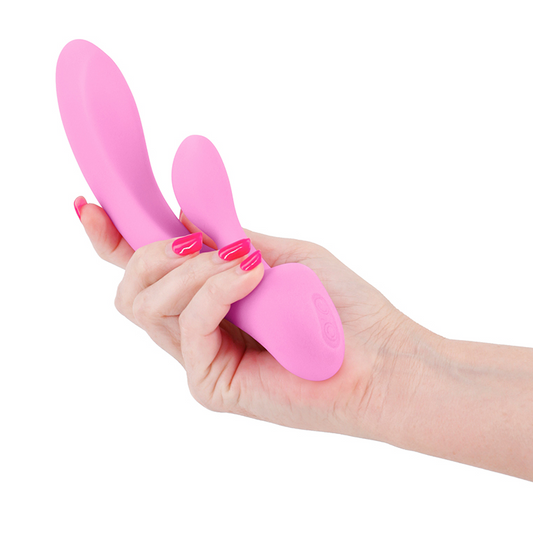 NS Novelties Obsessions Bonnie – Light Pink Plush Silicone Rechargeable Vibrator