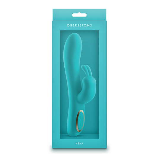 NS Novelties Obsessions Hera – Light Green Plush Silicone Rechargeable Vibrator