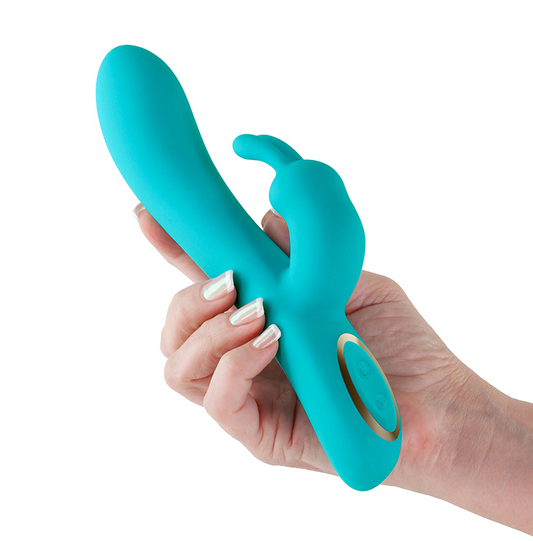 NS Novelties Obsessions Hera – Light Green Plush Silicone Rechargeable Vibrator