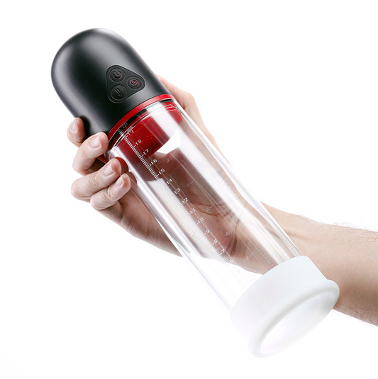 NS Novelties Renegade Bulge Pump – Powerful vibrating penis pump with soft silicone sleeve and clear acrylic body