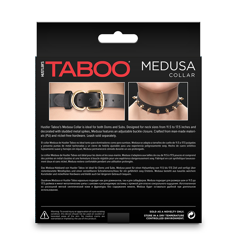 NS Hustler Taboo Collar Medusa Black