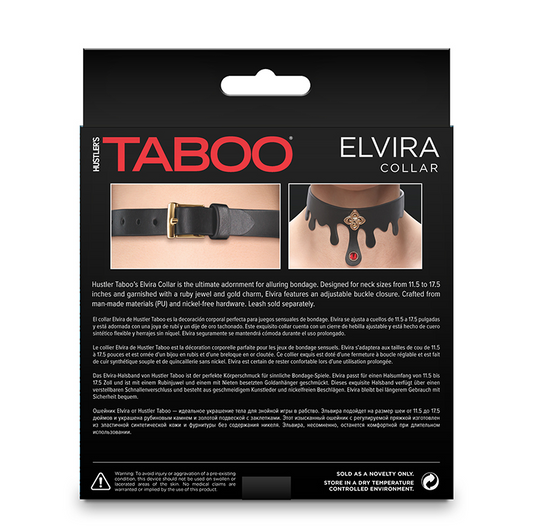 NS Hustler Taboo Collar Elvira Black